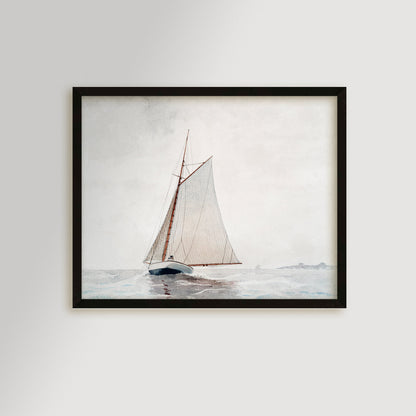Vintage Sailboat Art Print / Art Prints - Casey Grace Studio, LLC