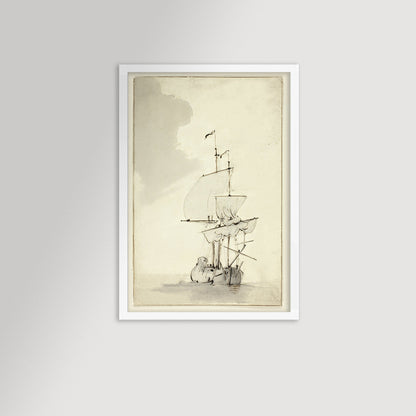Vintage Sepia - Toned Ship Art Print / Art Prints - Casey Grace Studio, LLC
