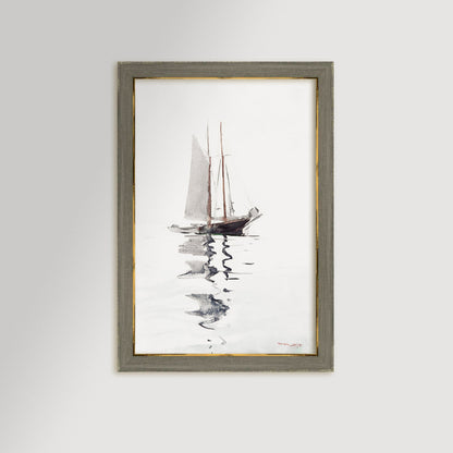 Watercolor Sailboat Art Print / Art Prints - Casey Grace Studio, LLC