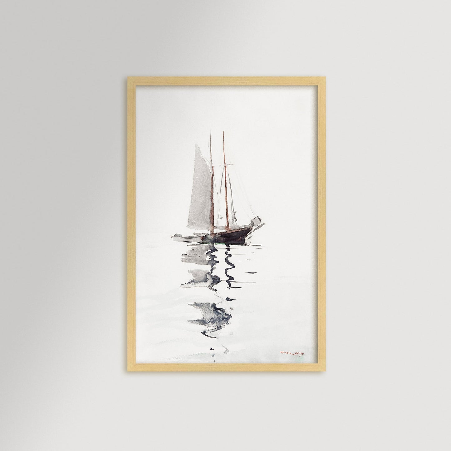 Watercolor Sailboat Art Print / Art Prints - Casey Grace Studio, LLC