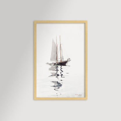 Watercolor Sailboat Art Print / Art Prints - Casey Grace Studio, LLC