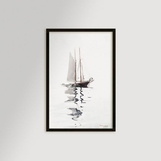 Watercolor Sailboat Art Print / Art Prints - Casey Grace Studio, LLC