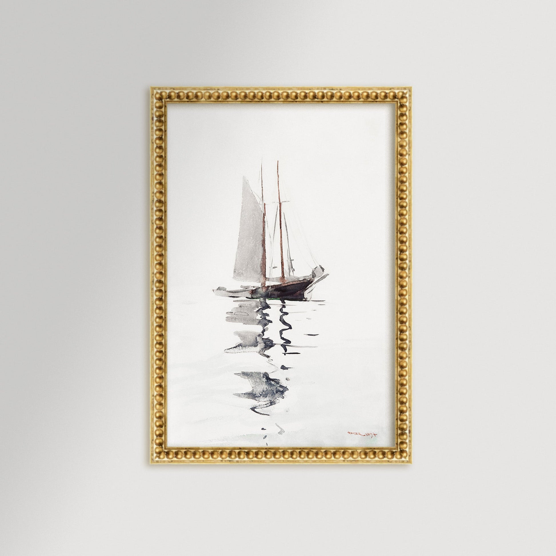 Watercolor Sailboat Art Print / Art Prints - Casey Grace Studio, LLC