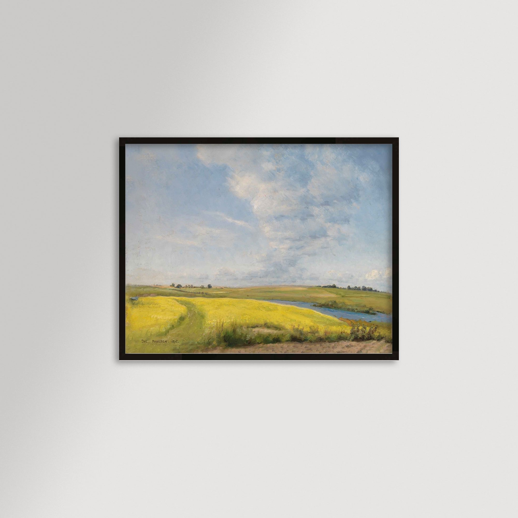 wildflower field art, wheat field painting, wheat field art, wildflower field, flower field print, old world art, dopamine decor, powder room art, powder room,colorful vintage art framed, 18th century