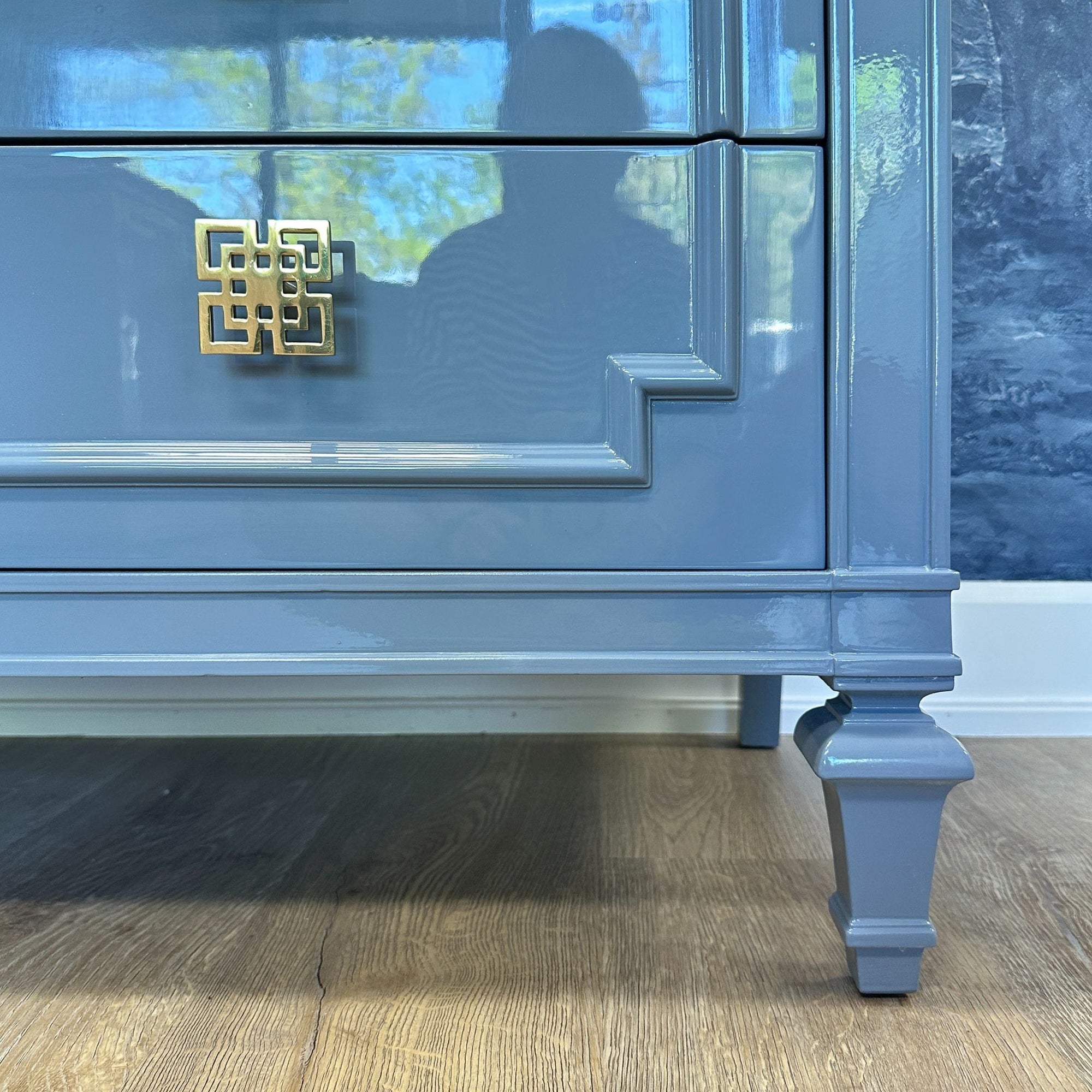 Wren - Vintage Widdicomb lowboy dresser, lacquered in a high gloss