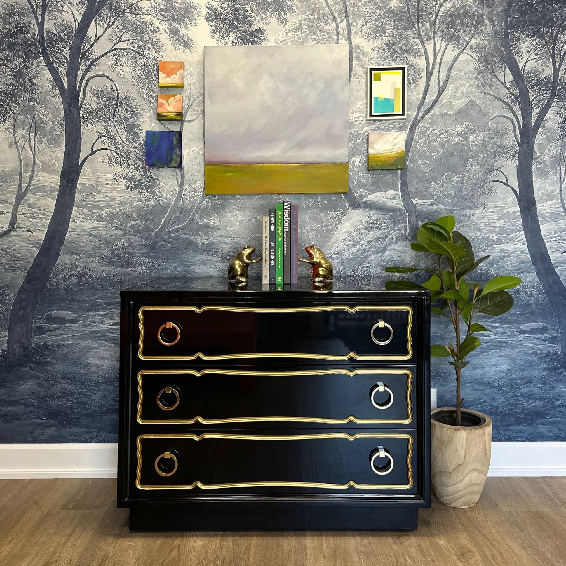 Dorothy - Vintage Dorothy Draper inspired dresser, lacquered to perfection. Casey Grace Studios Dorothy - Vintage Dorothy Draper inspired dresser, lacquered to perfection. Casey Grace Studios
