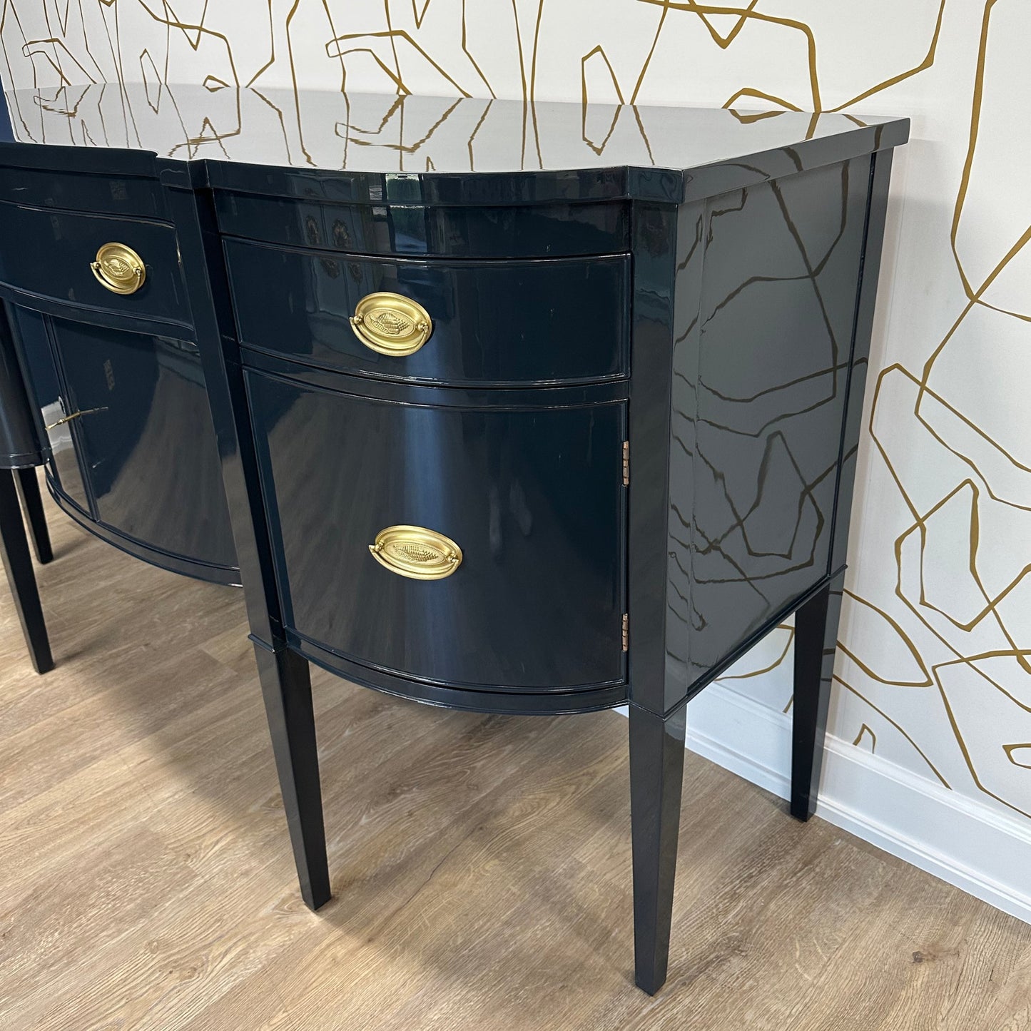 "Isabelle" Navy Lacquered Buffet